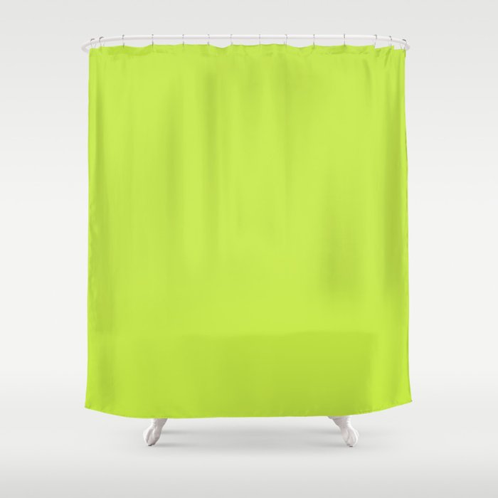 lime green shower curtain