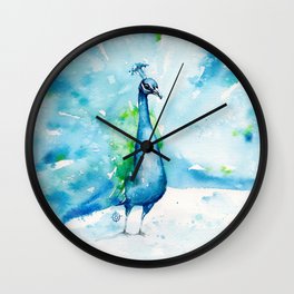 Peacocking Around Wall Clock