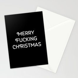 MERRY FUCKING CHRISTMAS Stationery Cards