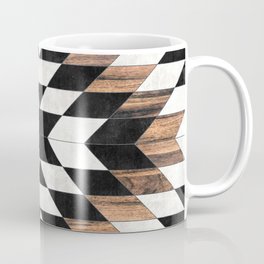 Urban Tribal Pattern No.13 - Aztec - Concrete and Wood Coffee Mug