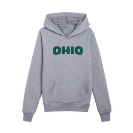 Ohio - Green Kids Pullover Hoodie