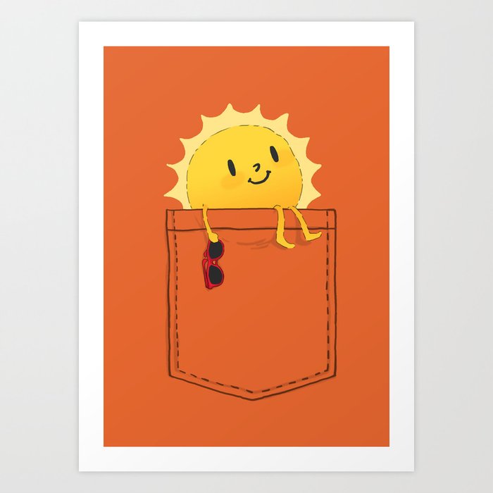 Pocketful Of Sunshine Art Print By Budikwan Society6