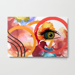 Abstract expressionism Eye to the Future Geometric shapes colorful Metal Print | Texture, Oil, Expressionism, Mixedtechnics, Creativity, Backdrop, Paint, Graphicdesign, Geometric, Wallpaper 