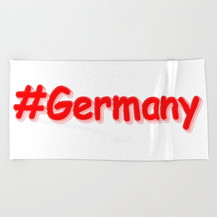 "#Germany" Cute Design. Buy Now Beach Towel