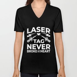 Laser Tag Game Outdoor Indoor Player V Neck T Shirt