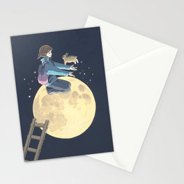 To The Moon Stationery Card