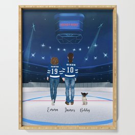 Hockey Leafs Serving Tray