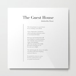 The Guest House by Rumi Metal Print
