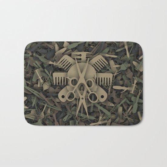 Crazy hairdresser Bath Mat