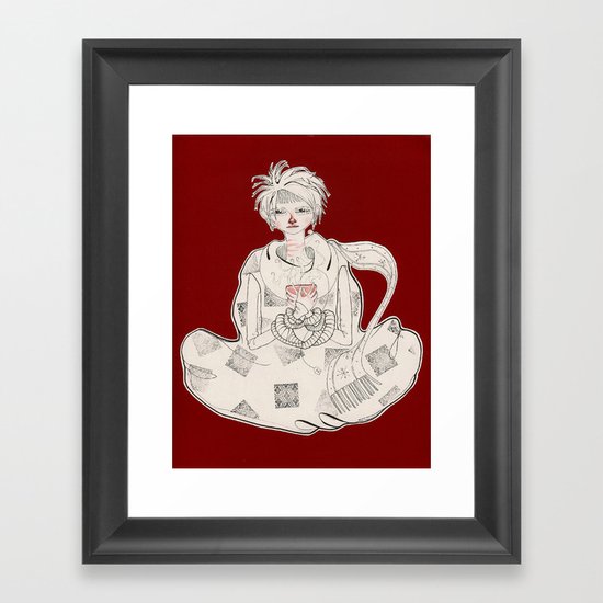 Clasped by Sickness Framed Art Print