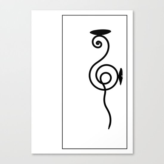 Candle Stick Canvas Print