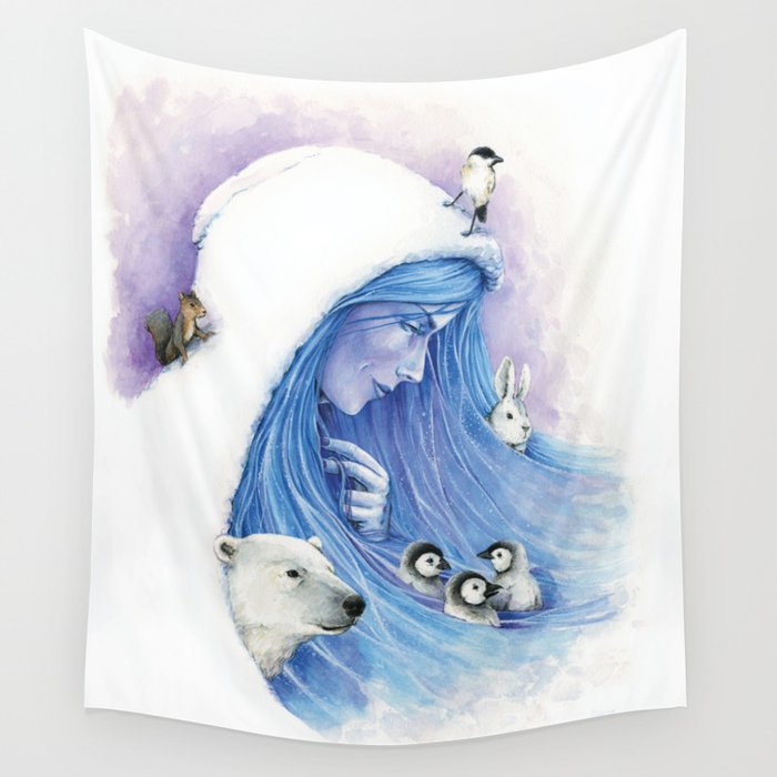 Lady Winter / Dame Hiver Wall Tapestry