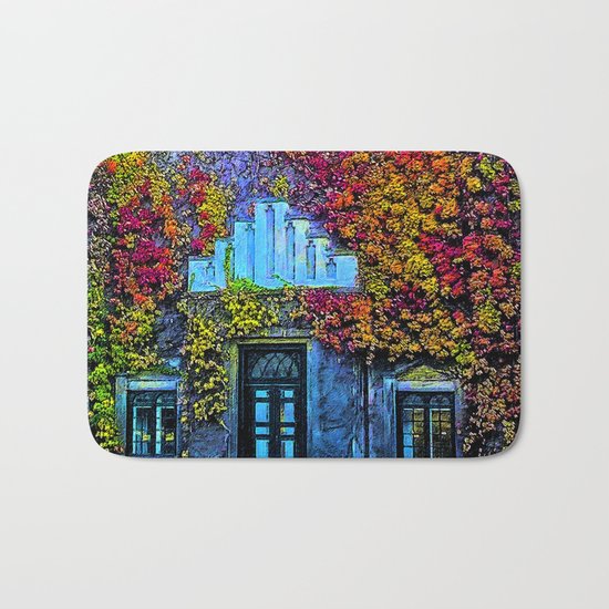 Denmark in Autumn Leaves, university building Bath Mat