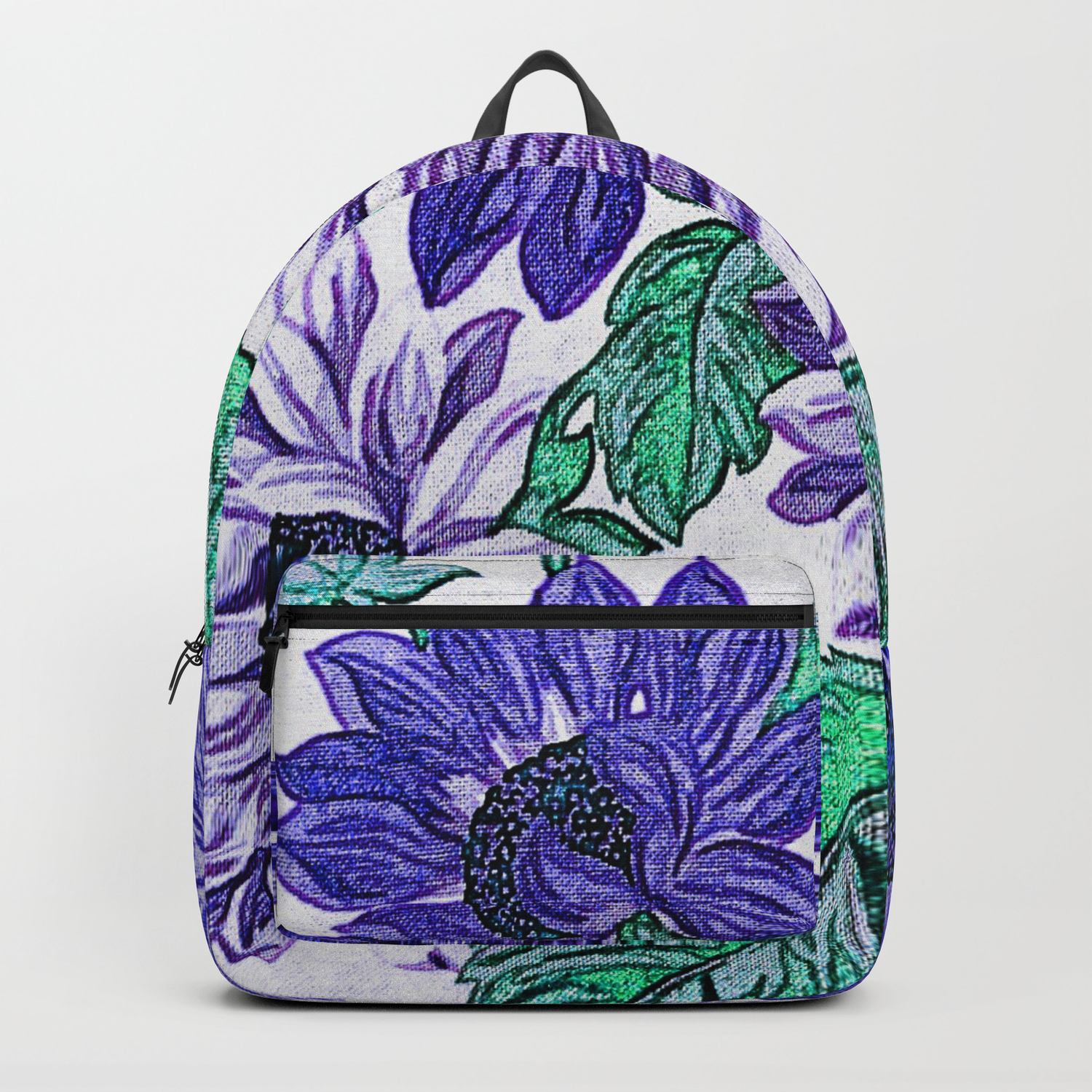 purple flower backpack