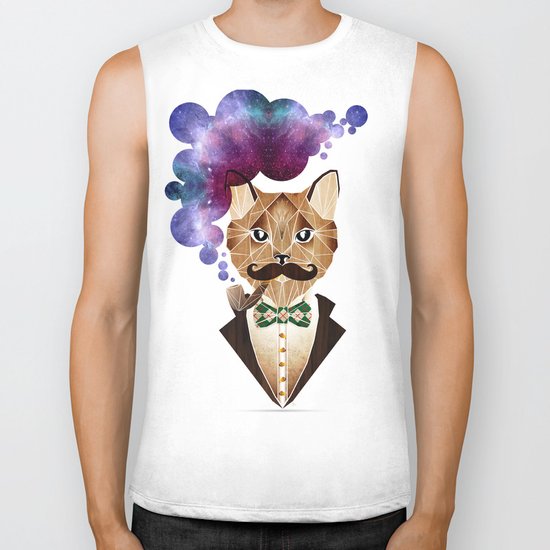 monsieur chat Biker Tank