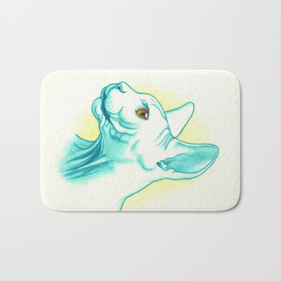 Sphynx cat #01 Bath Mat