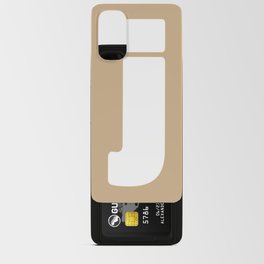 j (White & Tan Letter) Android Card Case