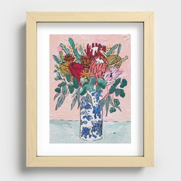 Australian Native Bouquet of Flowers after Matisse Recessed Framed Print