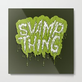 Swamp Thing Metal Print | Comic, Typography, Scary, Illustration, Curated 