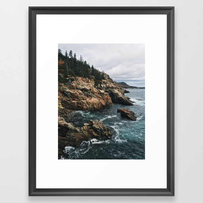 Coastal Acadia Framed Art Print