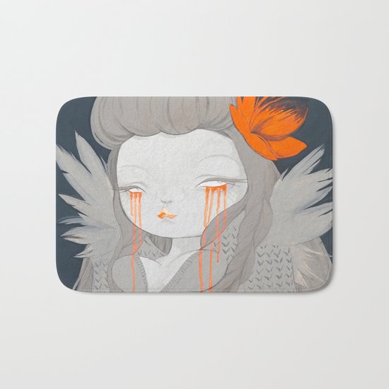 Hawaiian Raven Bath Mat
