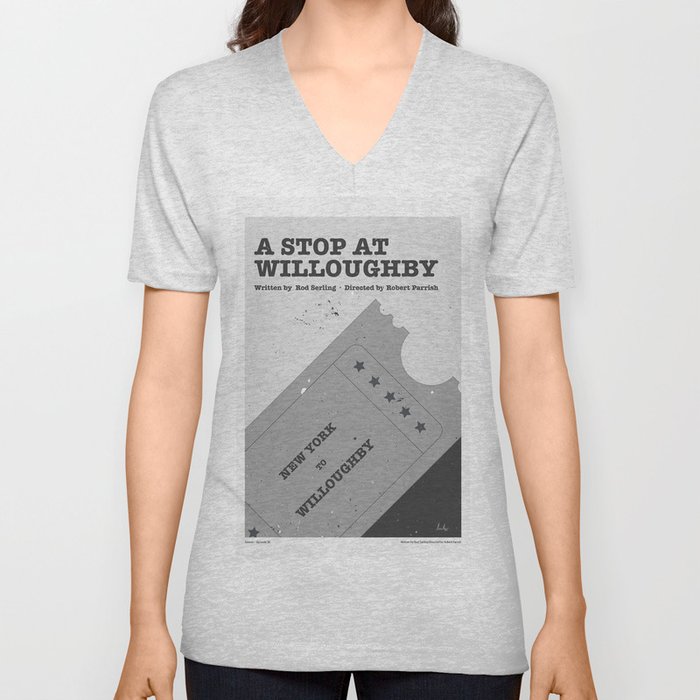 "The Twilight Zone" A Stop at Willoughby V Neck T Shirt