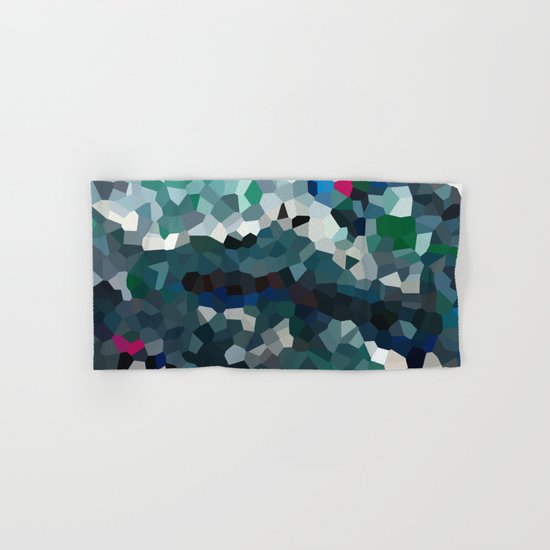 Emerald Sea Green Moon Love Hand & Bath Towel