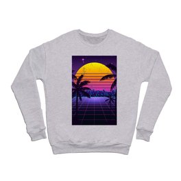 Synthwave Sunset Aesthetic Crewneck Sweatshirt