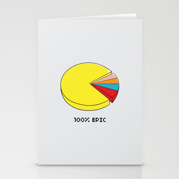 Epic Pie Chart Stationery Cards