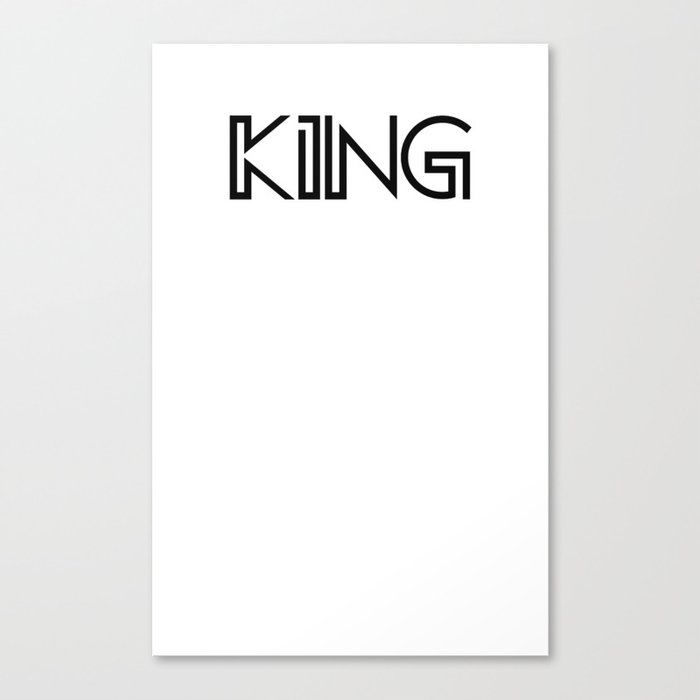 KING Canvas Print