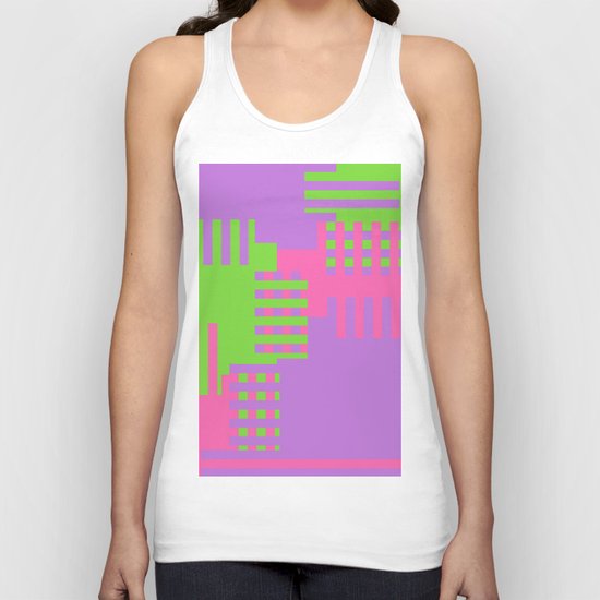 Colorful Abstract Q Unisex Tank Top