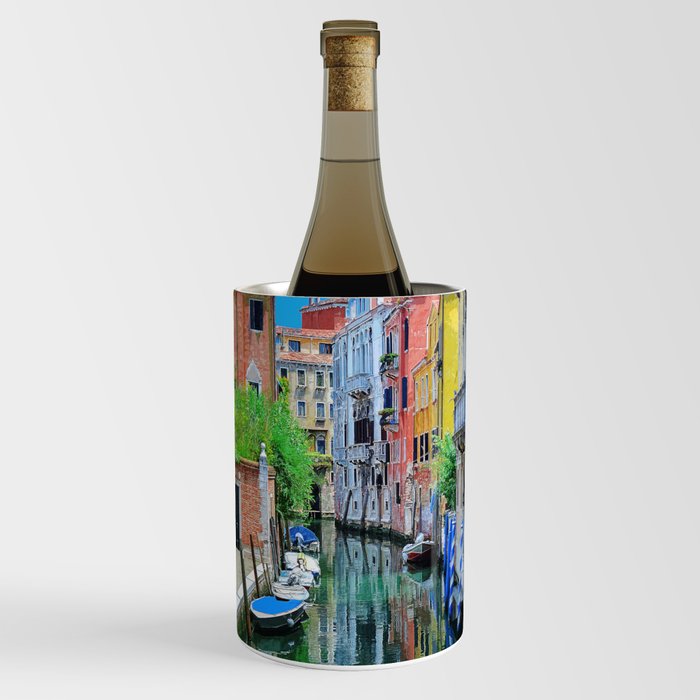 Brightly Coloured Homes Venice Italy #2 Wine Chiller