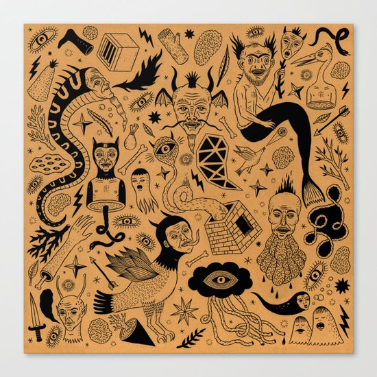 Curious Collection No. 1 Canvas Print