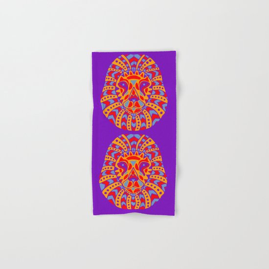 Abstract Lion Design #8 Hand & Bath Towel