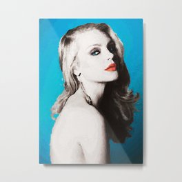 Blue Beauty Metal Print | People, Painting, Pop Art, Movies & TV 