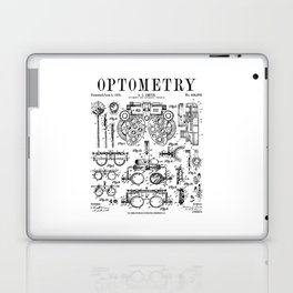 Optometrist Optometry Eye Doctor Tools Vintage Patent Print Laptop Skin