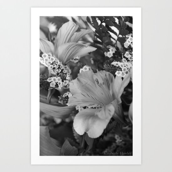 Freesia 3 B&W Art Print