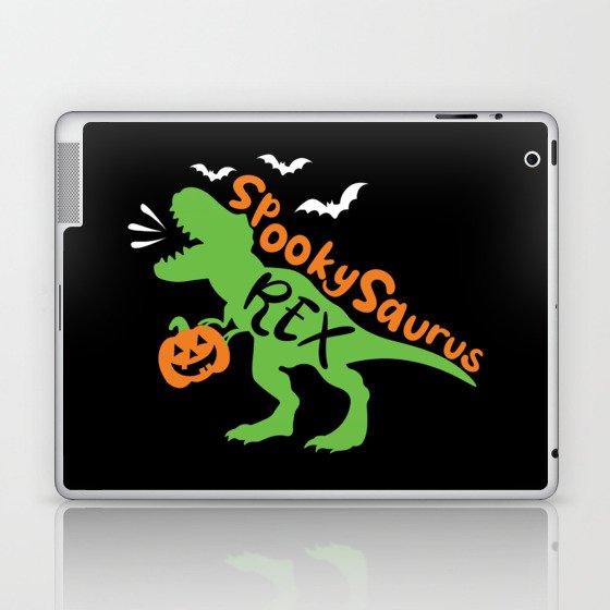 SpookySaurus Rex Halloween Funny Dinosaur Laptop & iPad Skin