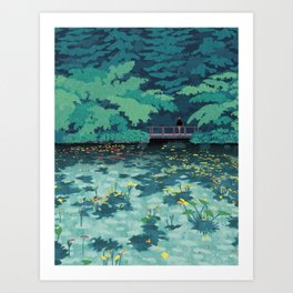 Spring Pond (2022) Art Print