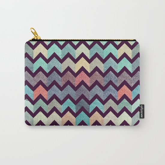 Glitter Chevron III Carry-All Pouch