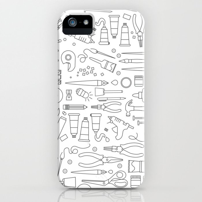 Coloring Book Page iPhone Case by britandco | Society6 | society6 coloring pages
