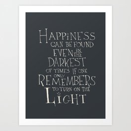 Happiness can be found Art Print