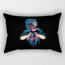 Devil Horror Skull Illustration Rectangular Pillow