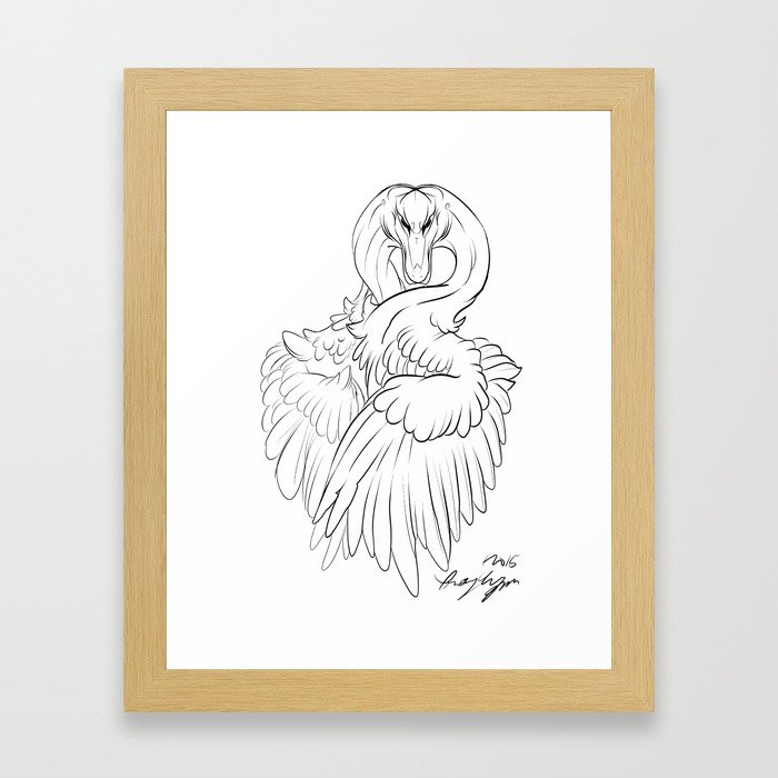 Swan Song Framed Art Print