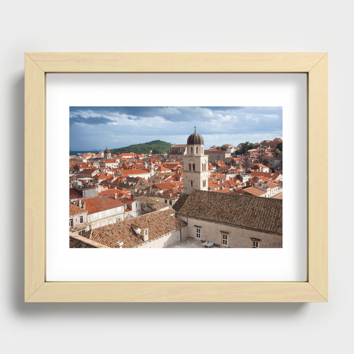 Old Town in Dubrovnik Recessed Framed Print
