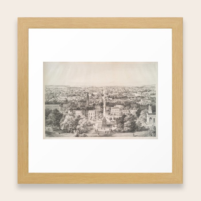 Vintage Pictorial Map Of Savannah Georgia 1856 Framed Art Print By Bravuramedia Society6