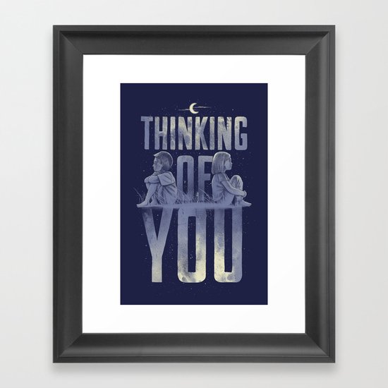 'Thinking of You' Framed Art Print