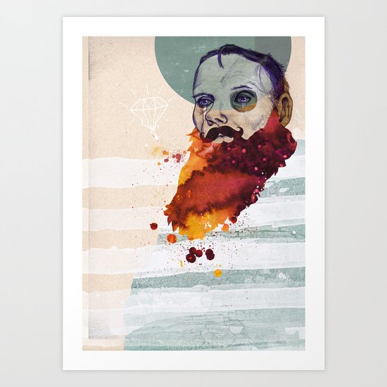 bewhiskered Art Print