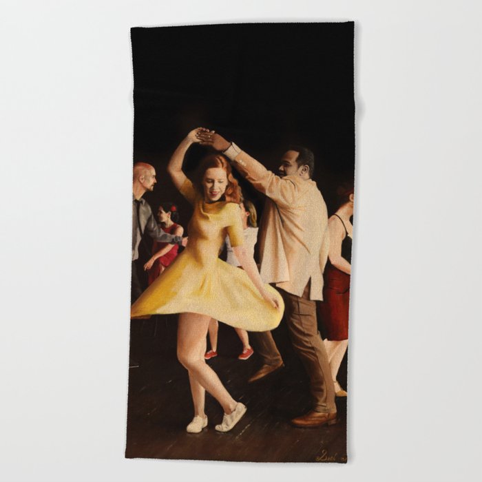The Lindy Hop Party Beach Towel