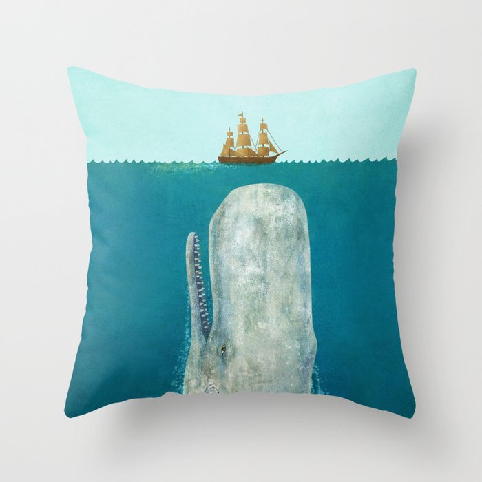 The Whale Throw Pillow